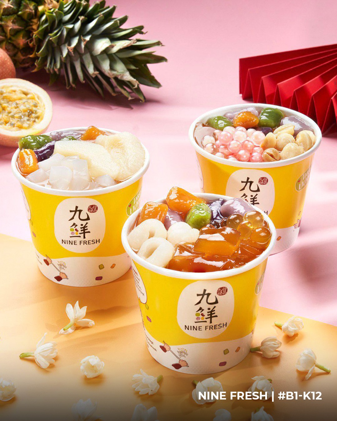 Nine Fresh Jasmine Tropical Ai-Yu dessert collection