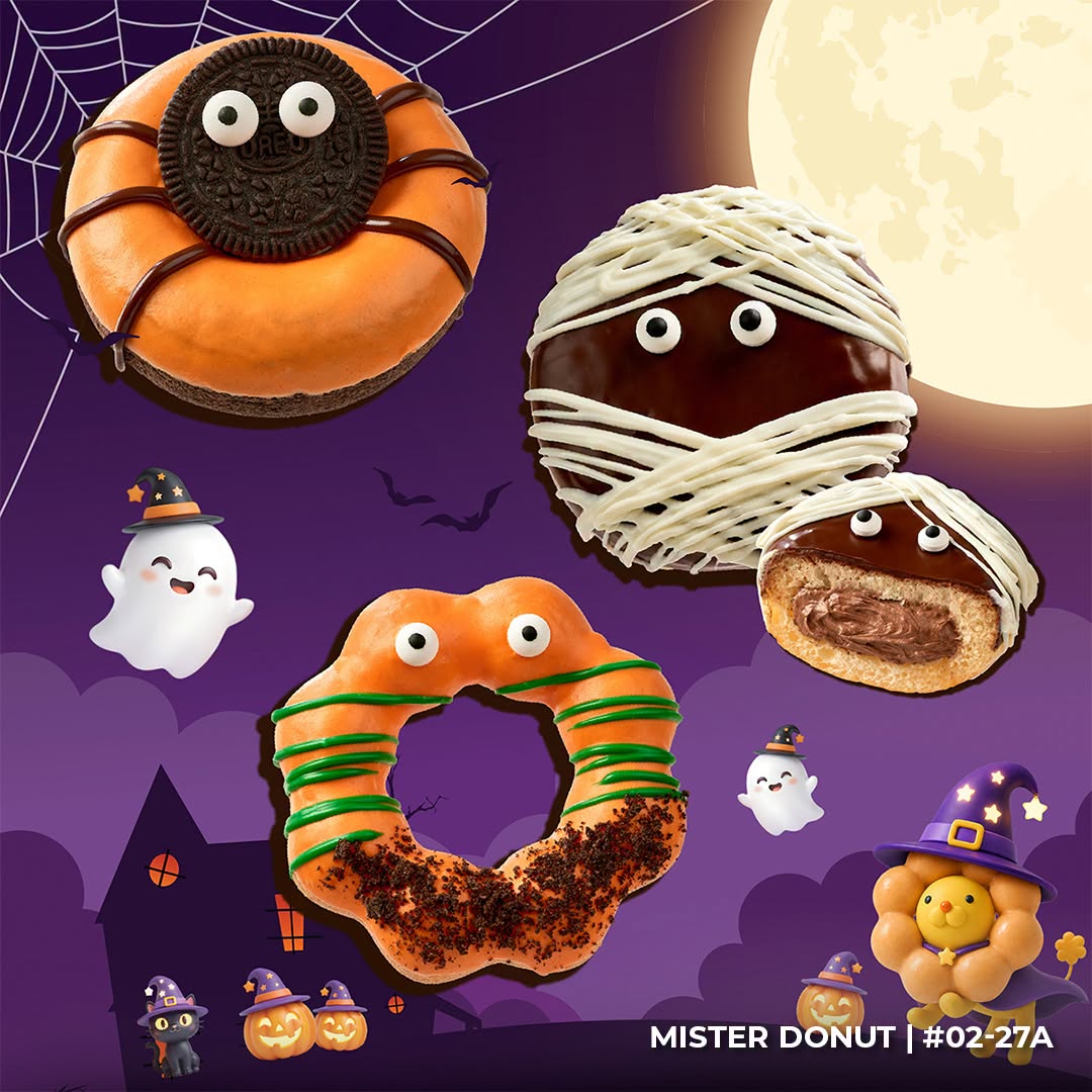 Mister Donut Halloween pastries
