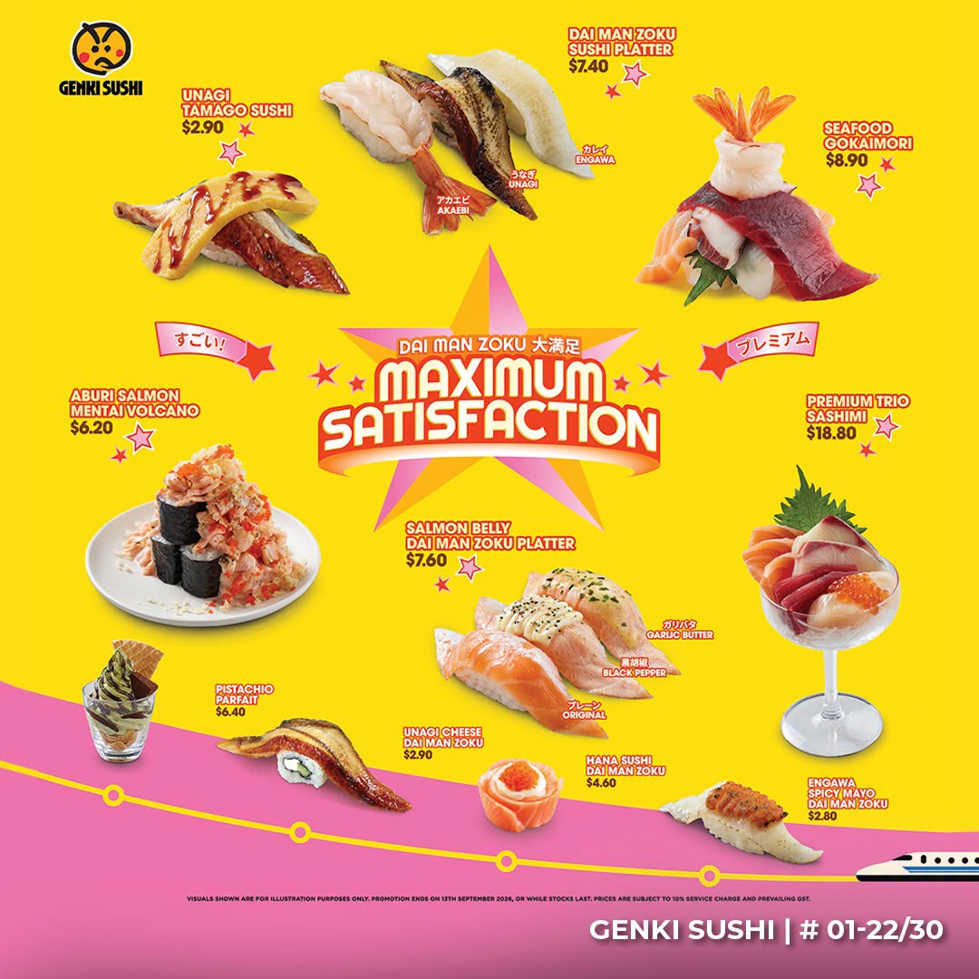 Genki Sushi Dai Man Zoku platter