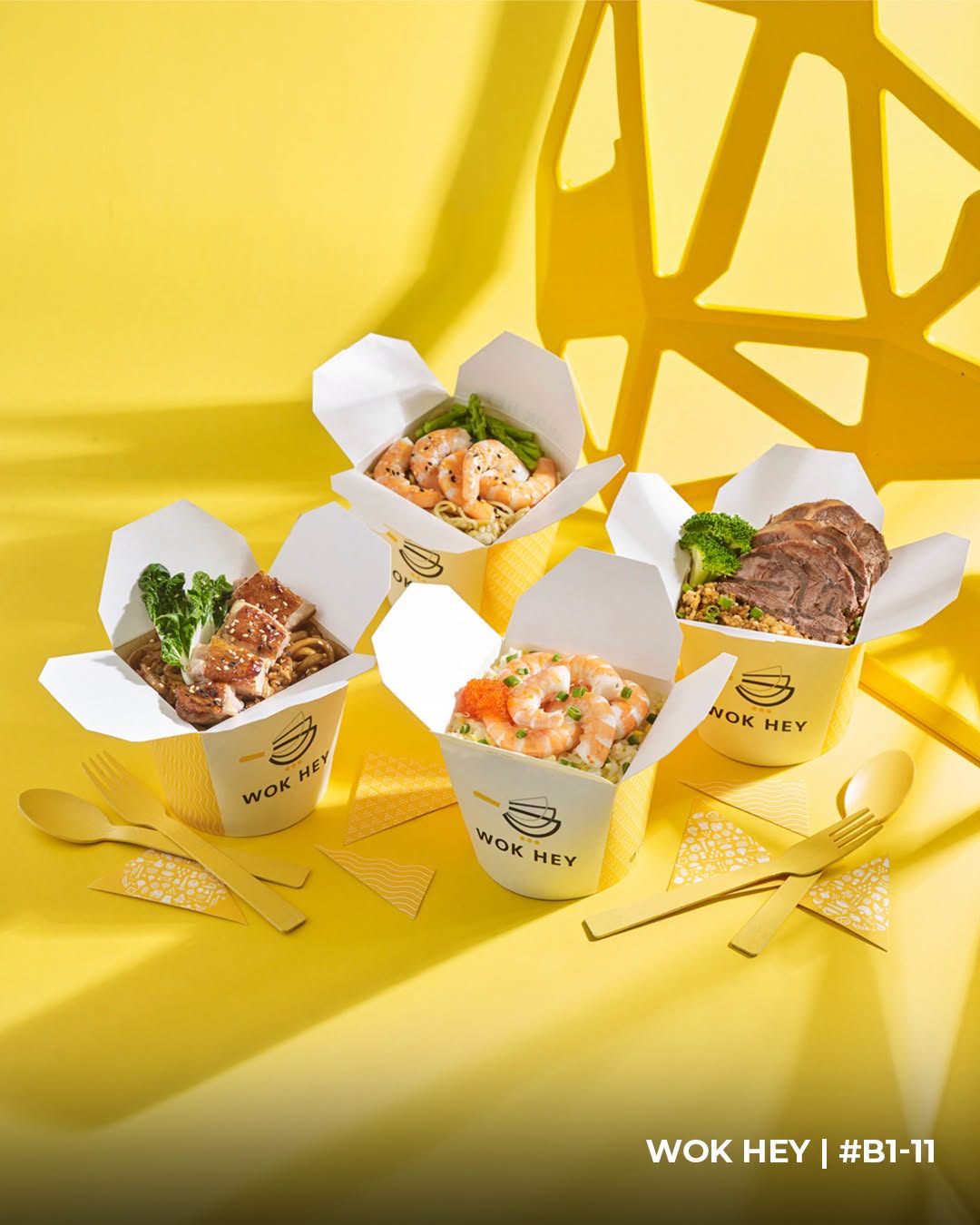 WOK HEY stir fry boxes at Junction 8