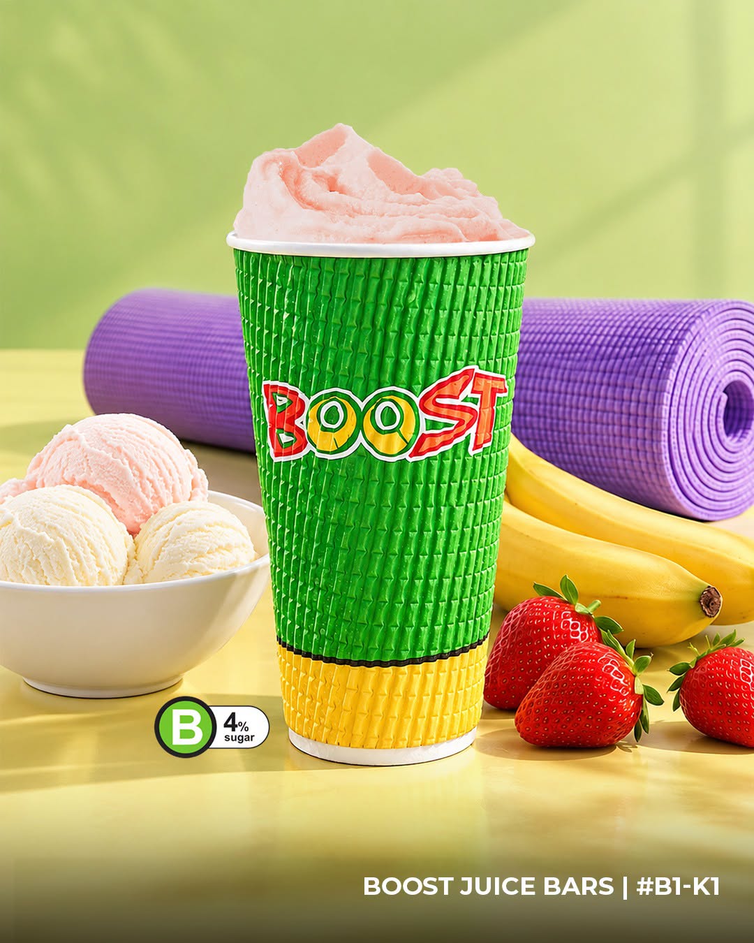 Boost Juice Bars Gym Junkie smoothie at Junction 8