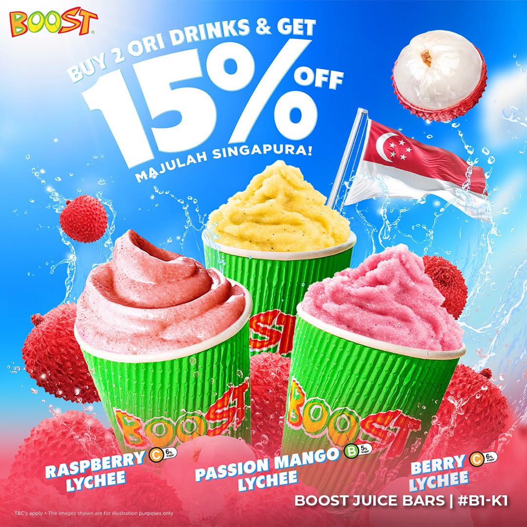BOOST Juice Bars National Day promo