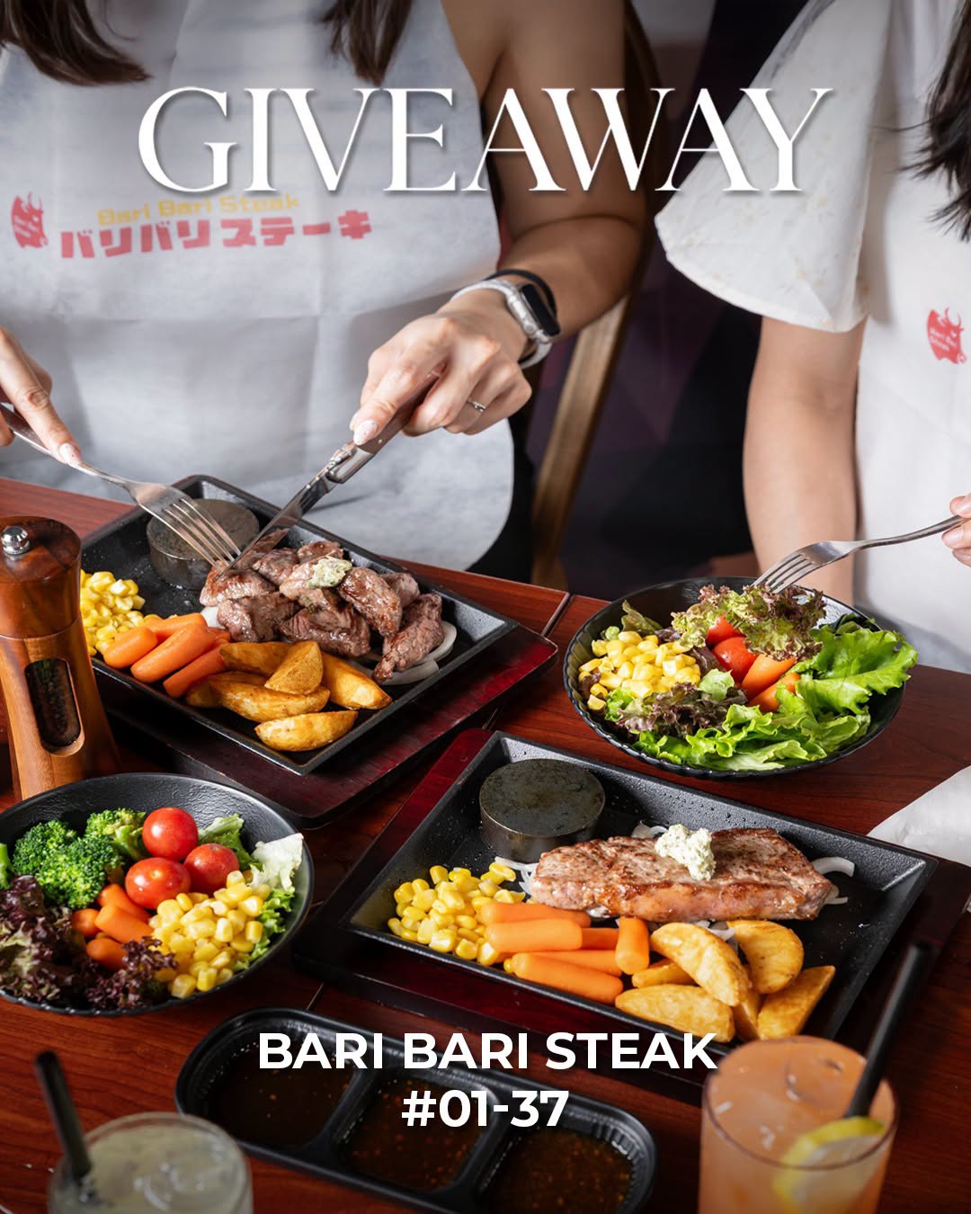 Bari Bari Steak giveaway at Junction 8