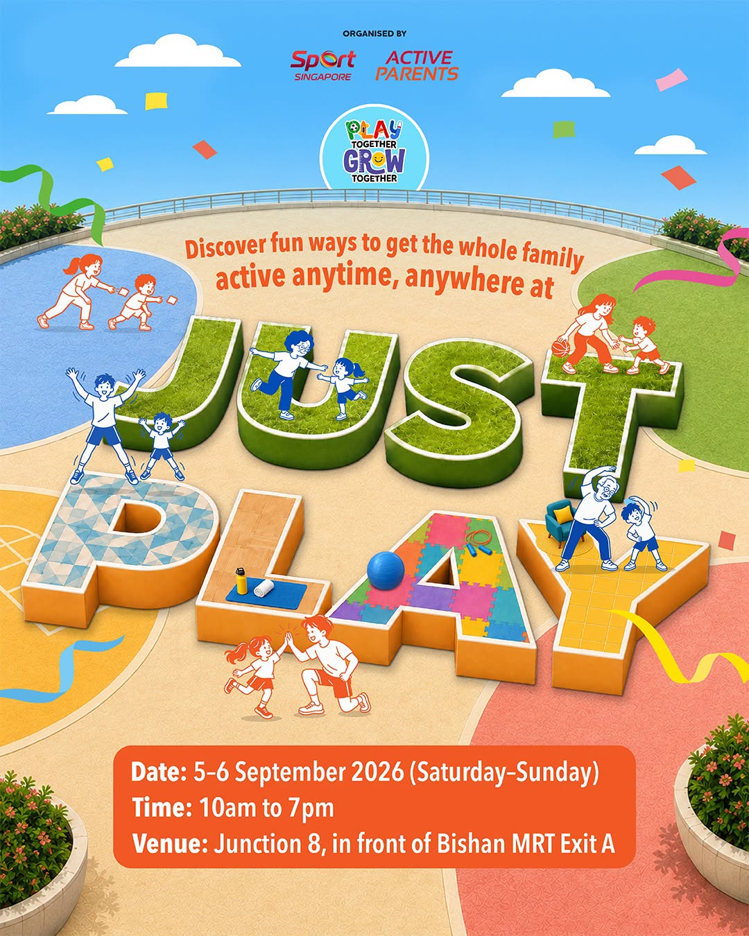 Sport Singapore Active Parents Just Play event at Junction 8