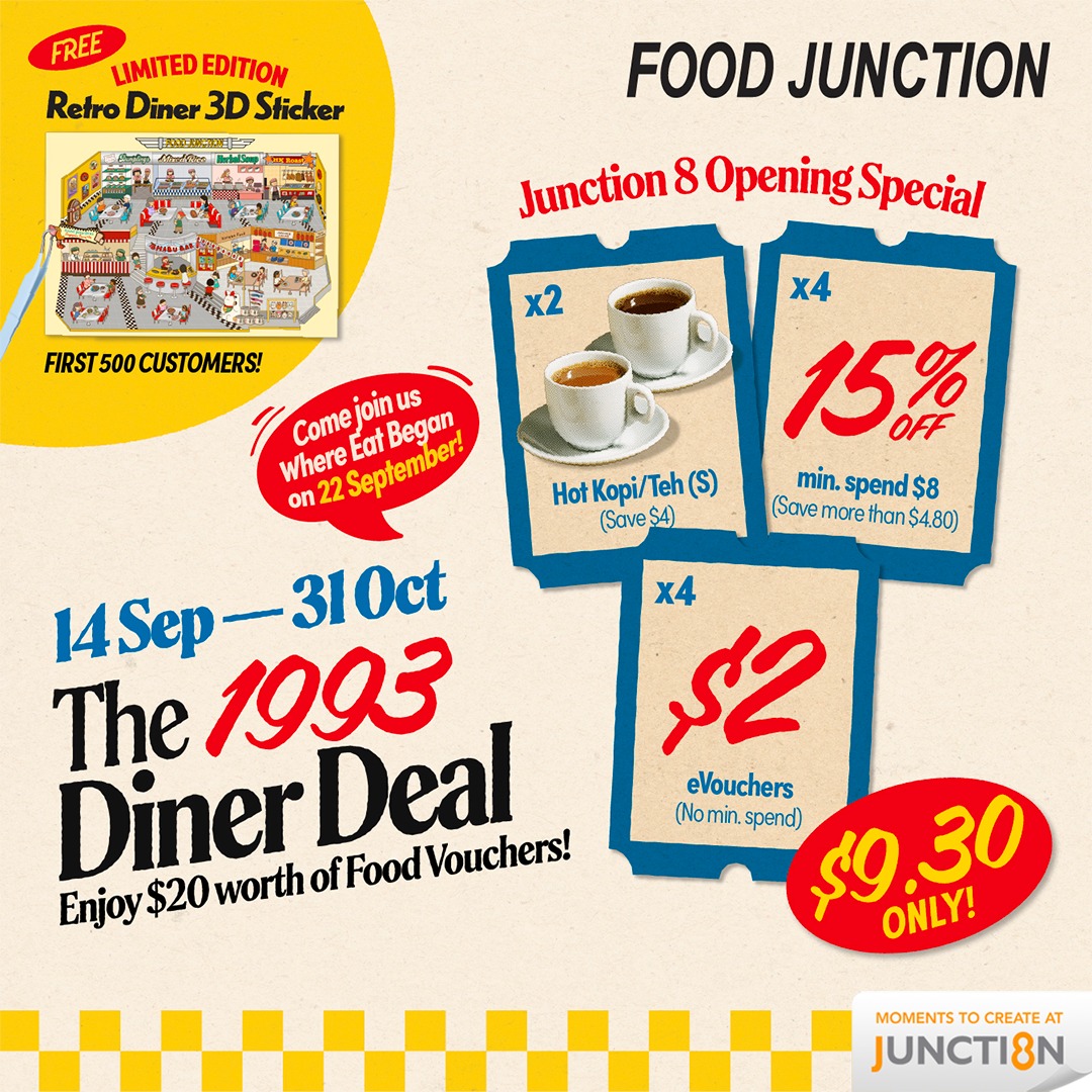 A selection of delicious local dishes available at the revamped Food Junction, tempting diners with variety.