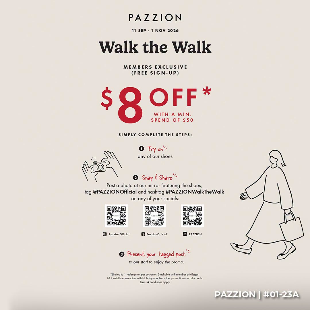 PAZZION Walk the Walk member promotion