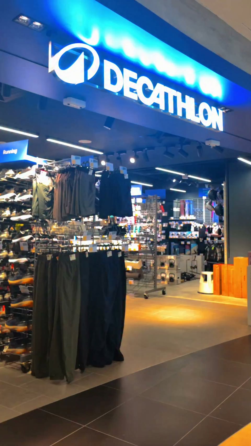 Decathlon store interior at Junction 8
