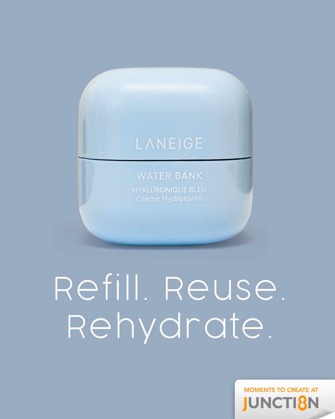 LANEIGE Water Bank Blue Hyaluronic Cream refillable tub