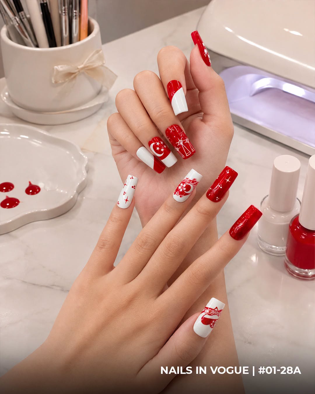 Nails In Vogue National Day promotion nail art