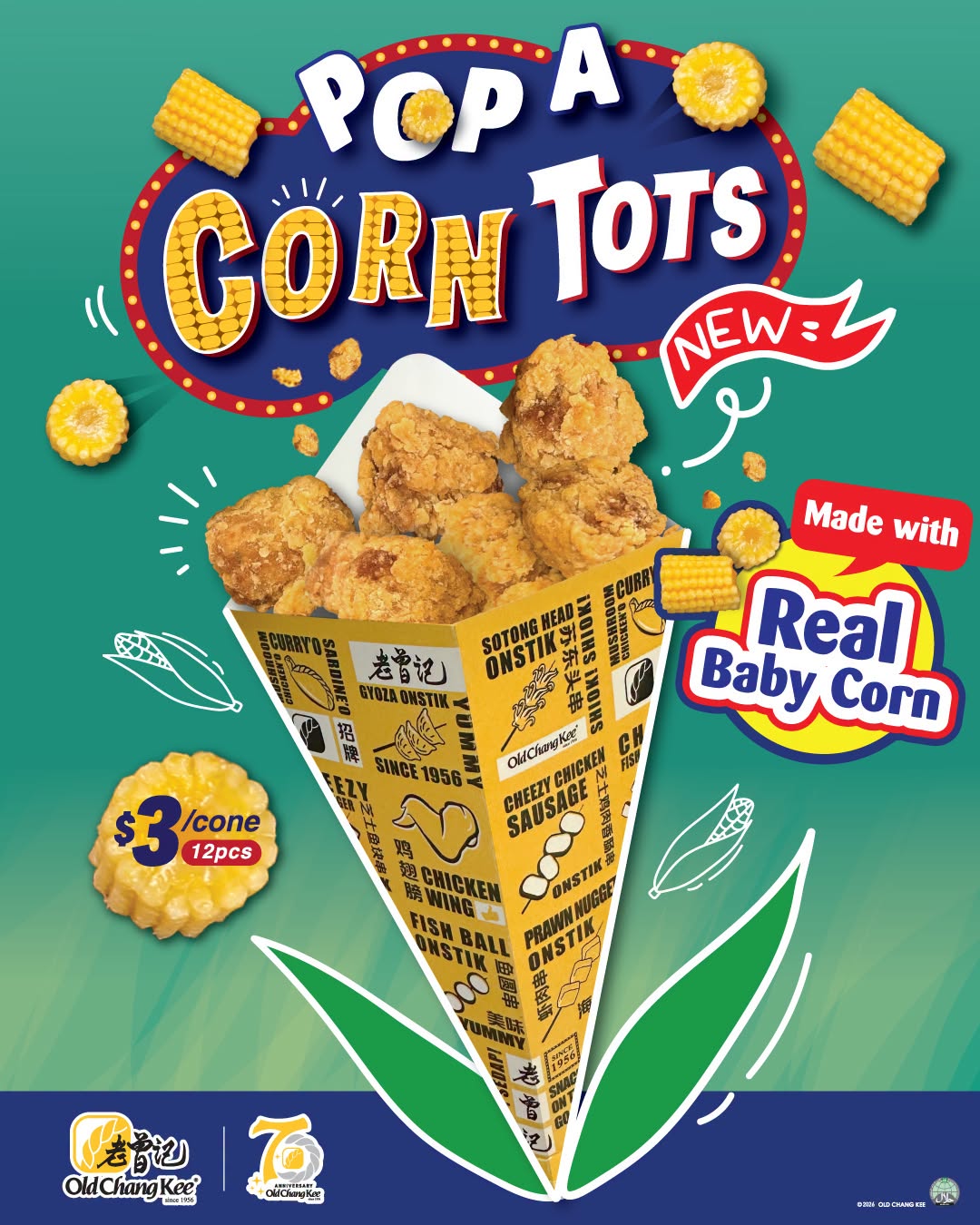 Old Chang Kee Pop A Corn Tots at Junction 8