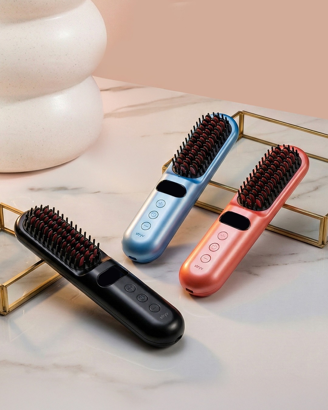 A sleek Stryv (01-K4) MiniStyler, showcasing its compact design.