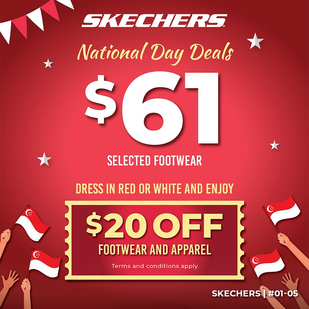 SKECHERS National Day footwear discount
