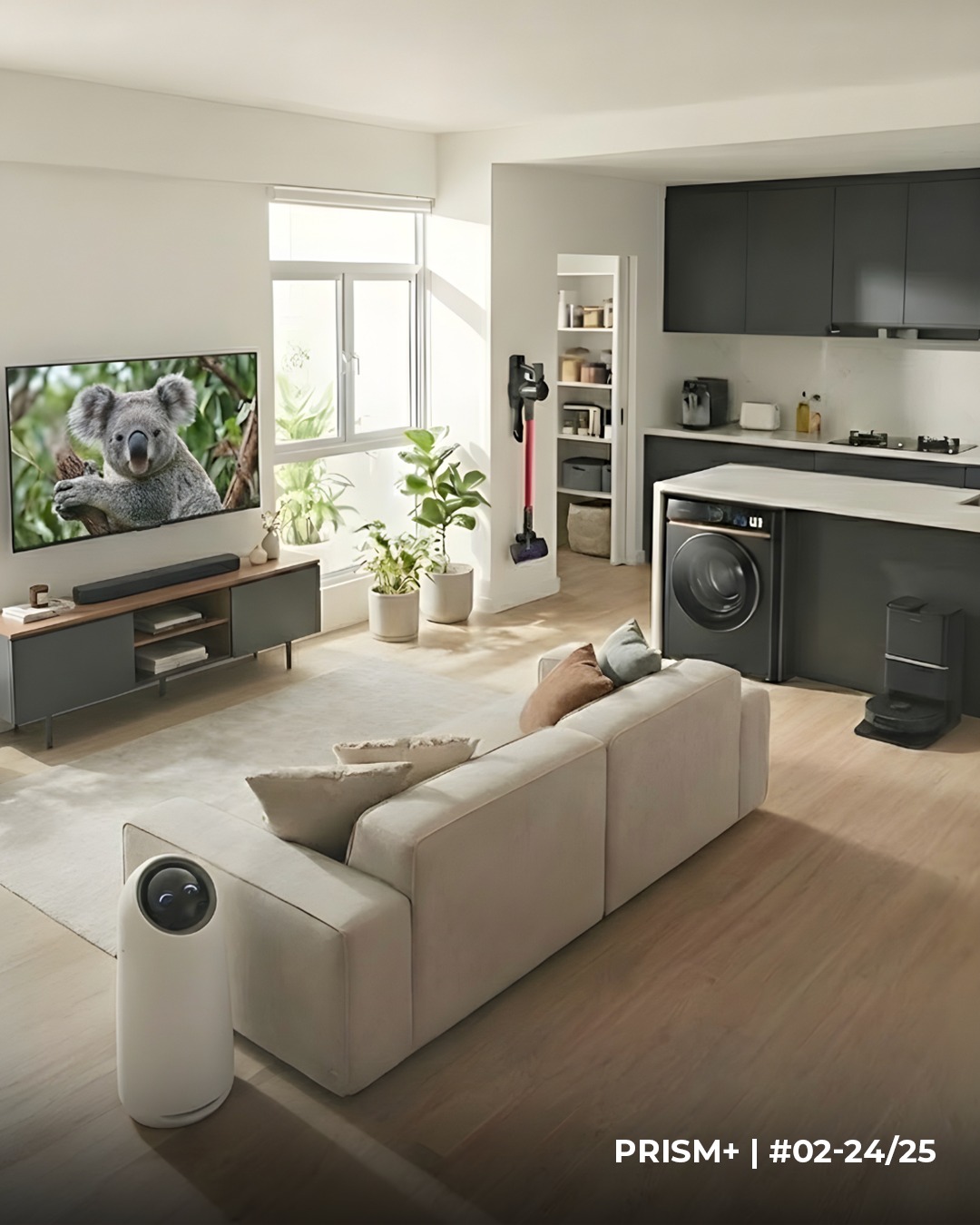 A collection of PRISM+ smart home appliances designed for modern living.