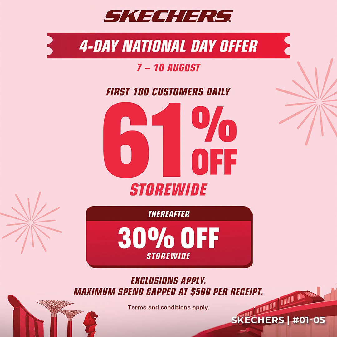 SKECHERS storewide National Day promotion