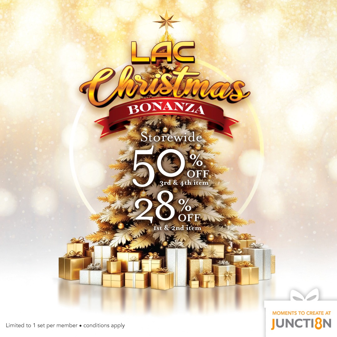 Festive Christmas decor and shopping at Junction 8