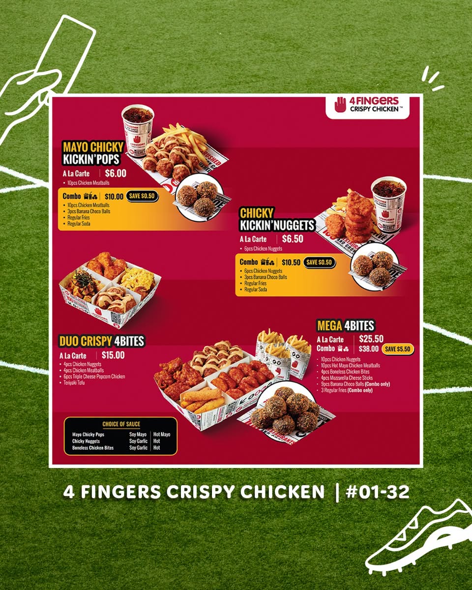 4 Fingers Crispy Chicken World Cup deals