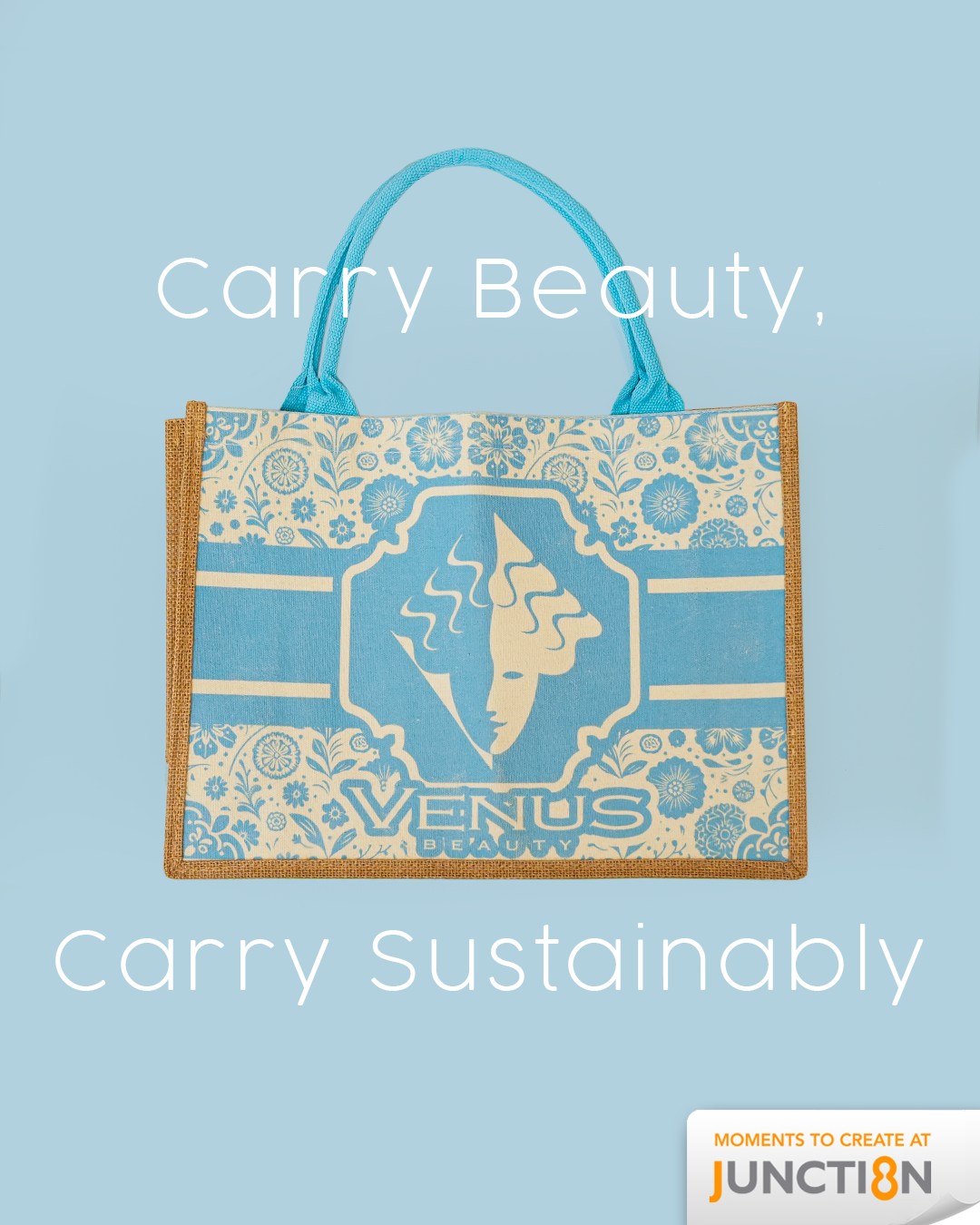 Venus Beauty Jute Bag for eco-friendly shopping