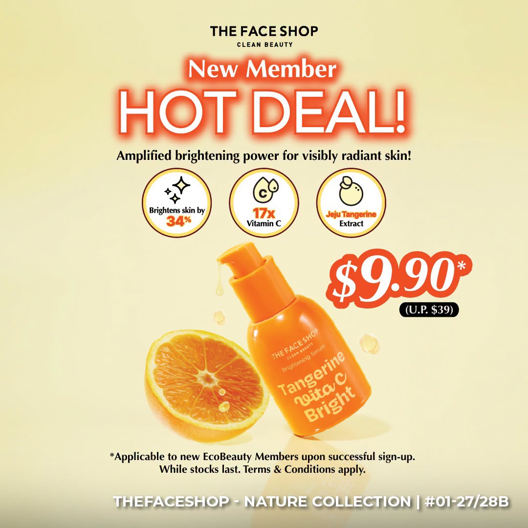 THE FACE SHOP Tangerine with C Bright Brightening Serum