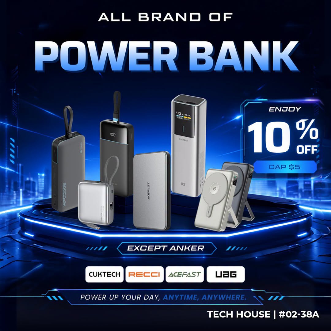 TECH HOUSE power bank promotion