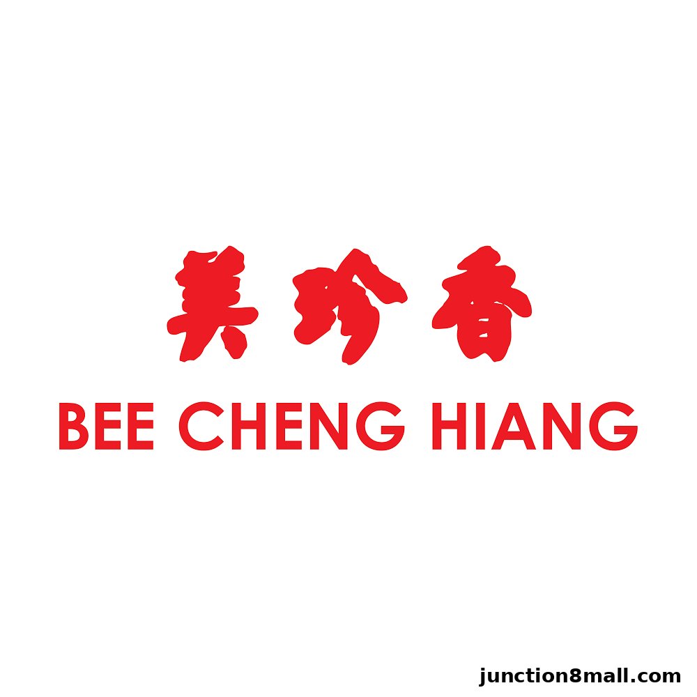 The Bee Cheng Hiang logo with Chinese characters and English text.