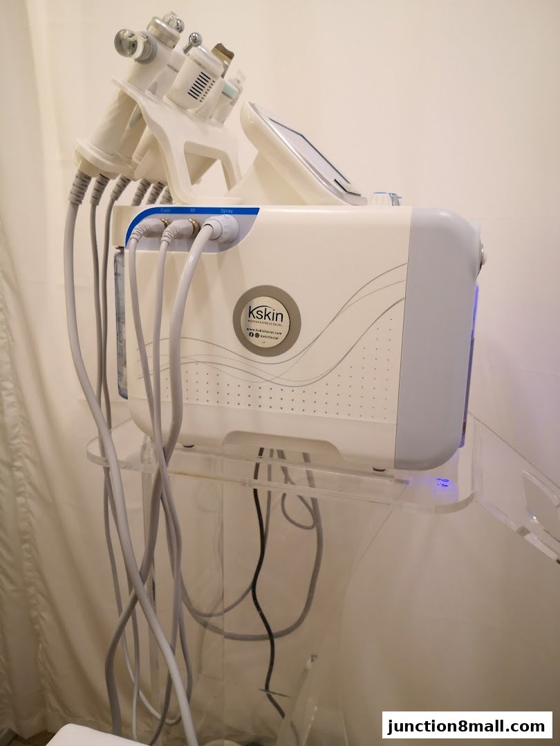 A close-up of a Kskin Korean Express Facial machine with multiple treatment heads.