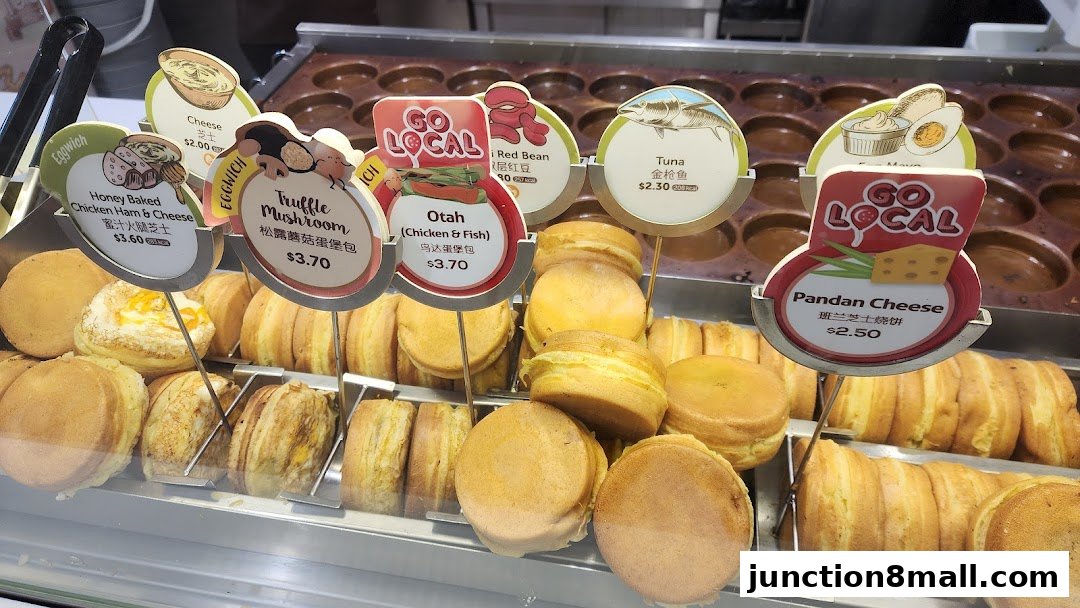 A display of various freshly made sweet and savory filled pancakes.