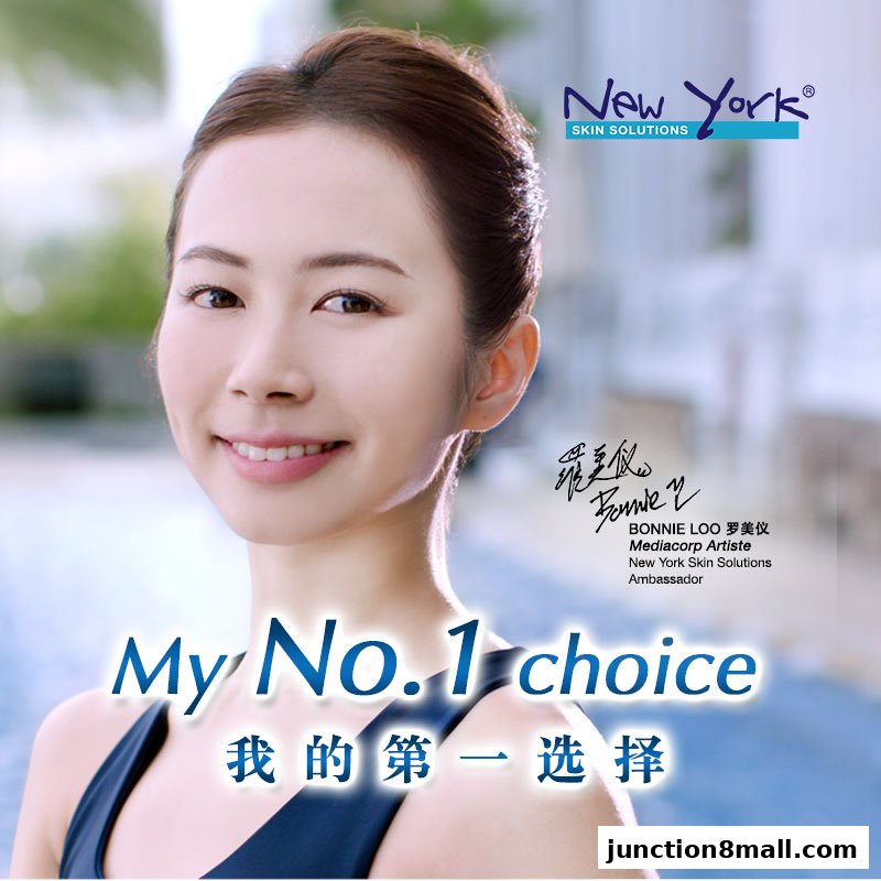 A woman smiles, endorsing New York Skin Solutions as her number one choice.