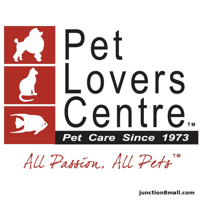 Logo for Pet Lovers Centre, featuring pet silhouettes and the tagline 'All Passion, All Pets'.