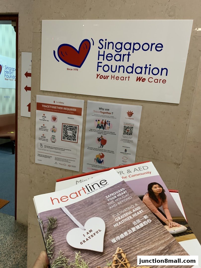 Signage and magazines for Singapore Heart Foundation Heart Wellness Centre Bishan.