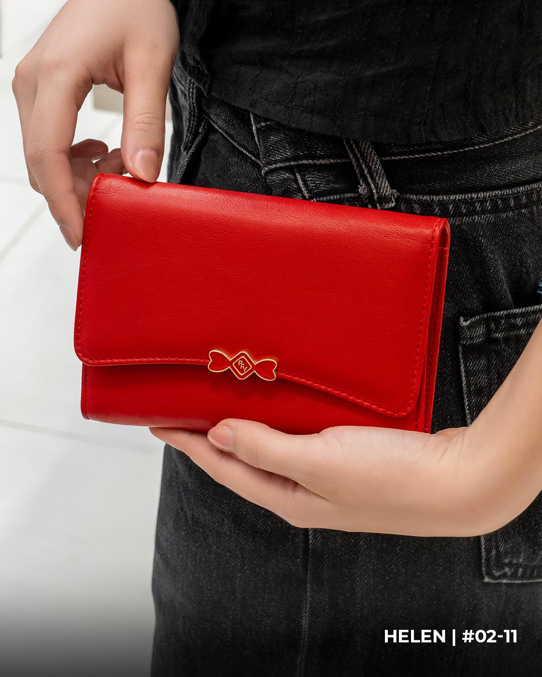Red Ribbon Wallet from Helen Accessories