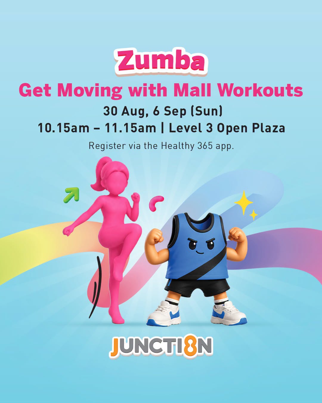 Zumba mall workouts at Junction 8