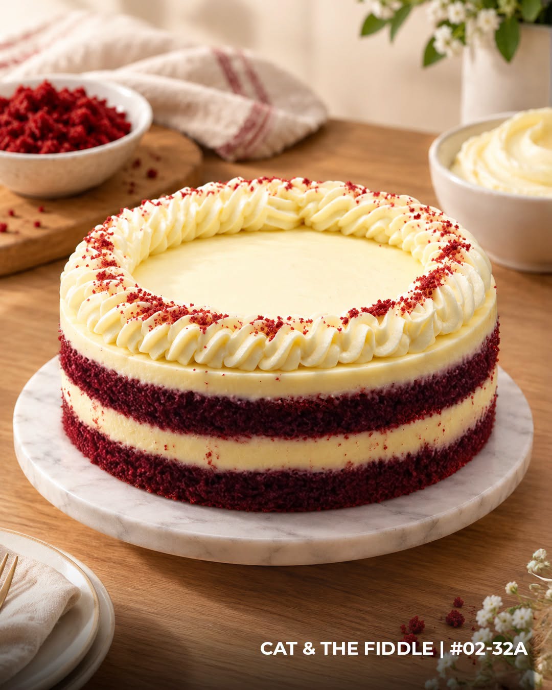 Cat & the Fiddle Red Velvet Cheesecake at Junction 8