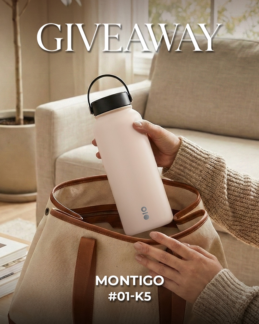 Montigo Ace Mega Bottle in Caramel Latte