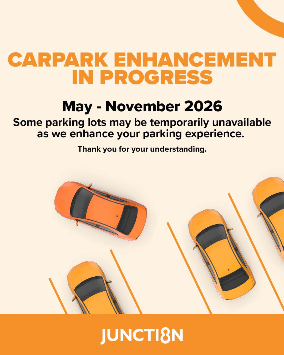 Junction 8 carpark upgrade works